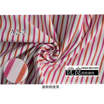 Stripes teint doux tissu chemise
